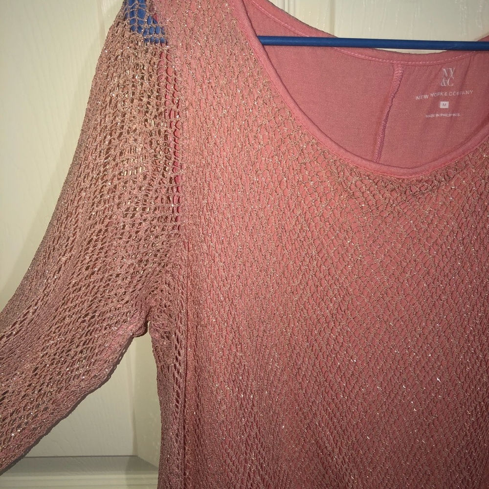 Pink Net Top